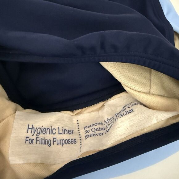 Kona Sol Women's Colorblock Blue Navy Cut Out One Piece Swimsuit NEW! - Picture 6 of 11